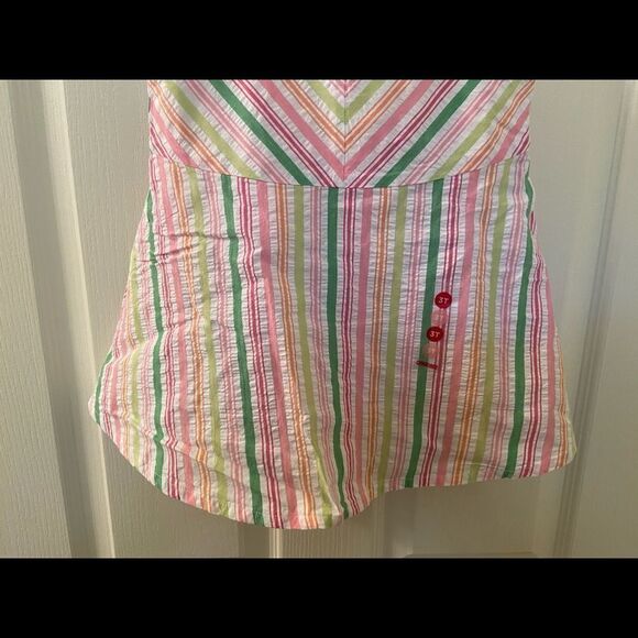 Gymboree Spring Fun Striped Seersucker Corsage Romper Size 3T NWT - Picture 3 of 9